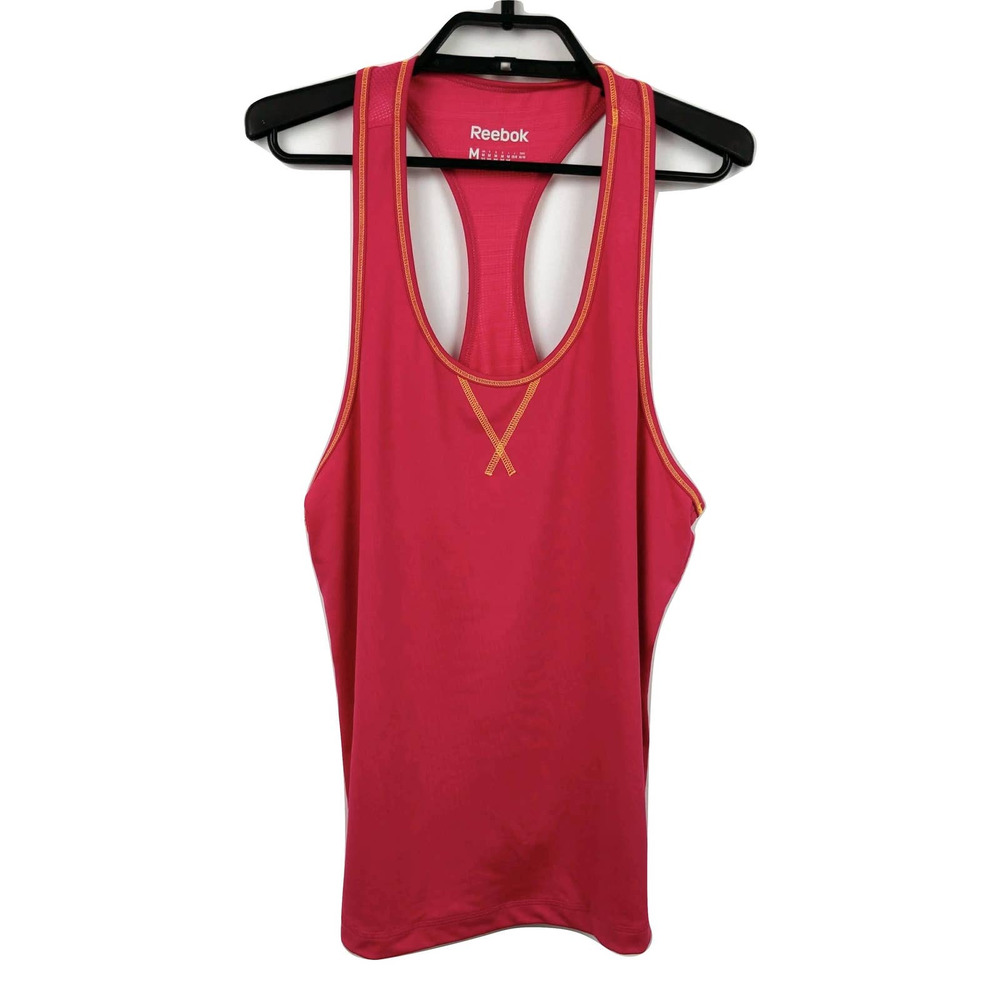 Reebok Womens Hot Pink Sleeveless Activewear Top M